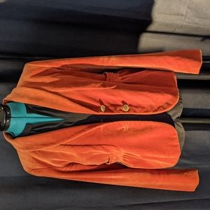 J Crew 14 Tall Rust Velvet Blazer